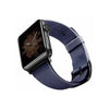 Viva Madrid Montre Vellum Genuine Leather Strap Compatible for Apple Watch 42/44/45MM - Dark Blue / Black