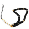 GUESS Phone Strap Beads Shell 25cm - Black