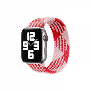 WIWU Braided Solo Loop Watchband for iWatch - PINK-RED